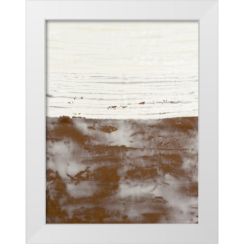 Sillicates III White Modern Wood Framed Art Print by Lam, Vanna
