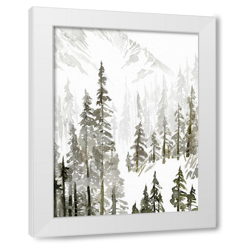 Custom Continental Divide I White Modern Wood Framed Art Print by Green, Jacob