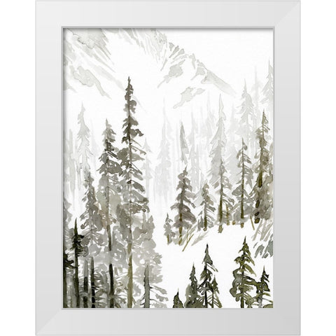 Custom Continental Divide I White Modern Wood Framed Art Print by Green, Jacob