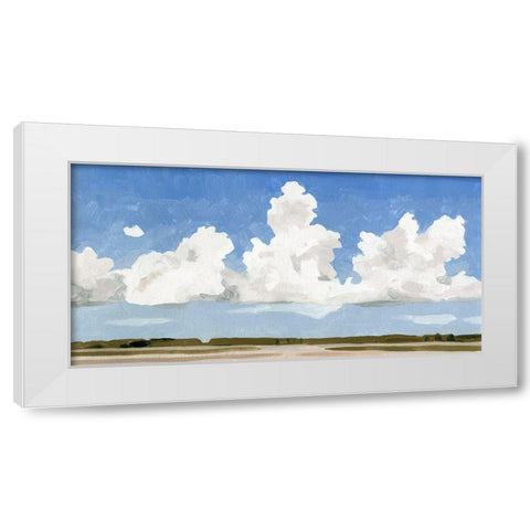 Picnic Landscape I White Modern Wood Framed Art Print by Caroline, Emma