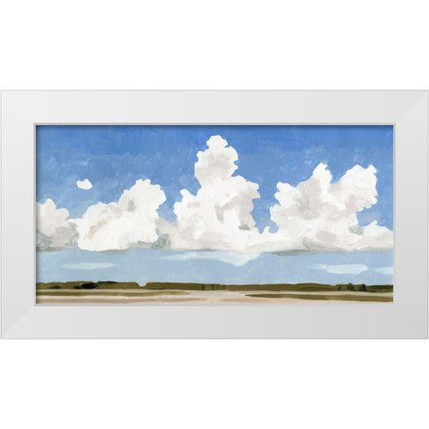 Picnic Landscape I White Modern Wood Framed Art Print by Caroline, Emma