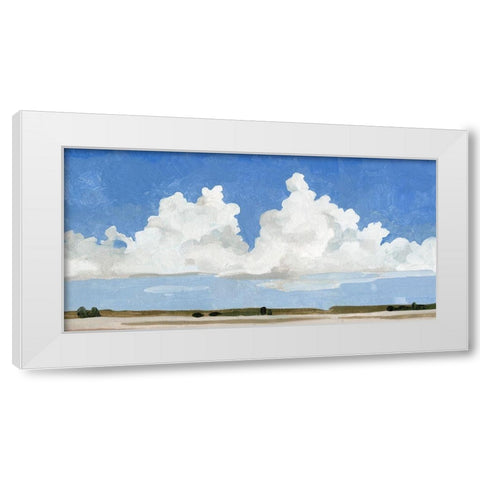 Picnic Landscape II White Modern Wood Framed Art Print by Caroline, Emma