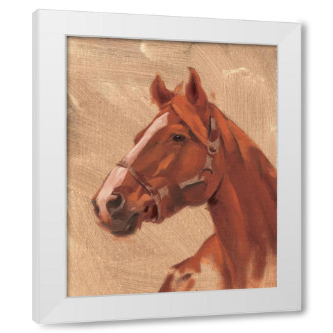 Thoroughbred I White Modern Wood Framed Art Print by Green, Jacob