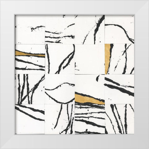 Sonic Illusion I White Modern Wood Framed Art Print by Stramel, Renee W.