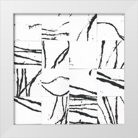 Sonic Illusion I White Modern Wood Framed Art Print by Stramel, Renee W.