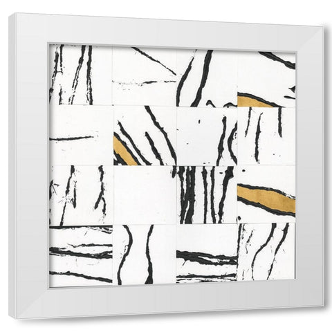 Sonic Illusion II White Modern Wood Framed Art Print by Stramel, Renee W.