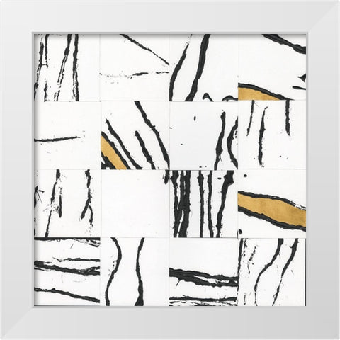 Sonic Illusion II White Modern Wood Framed Art Print by Stramel, Renee W.