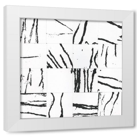 Sonic Illusion II White Modern Wood Framed Art Print by Stramel, Renee W.