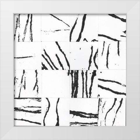 Sonic Illusion II White Modern Wood Framed Art Print by Stramel, Renee W.