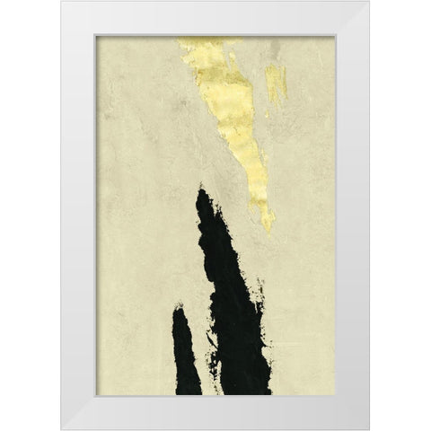 Twin Canyons II White Modern Wood Framed Art Print by Willett, Michael