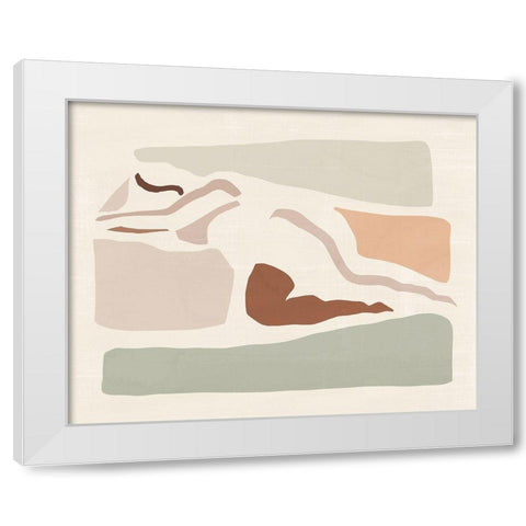 Lounge Abstract IV White Modern Wood Framed Art Print by Barnes, Victoria