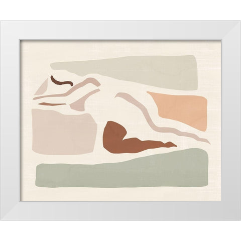 Lounge Abstract IV White Modern Wood Framed Art Print by Barnes, Victoria