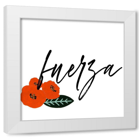 Besos III White Modern Wood Framed Art Print by Studio W
