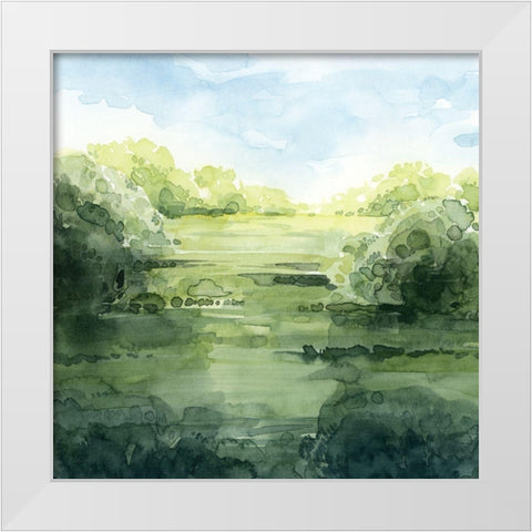 Summer Strata I White Modern Wood Framed Art Print by Popp, Grace