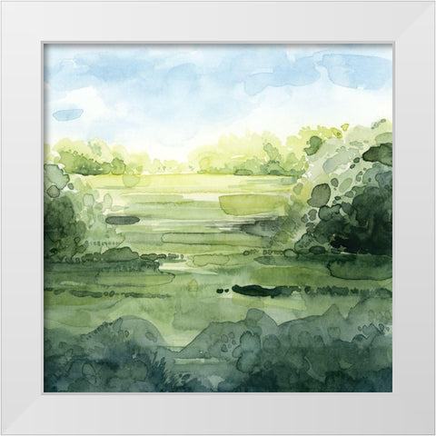 Summer Strata II White Modern Wood Framed Art Print by Popp, Grace