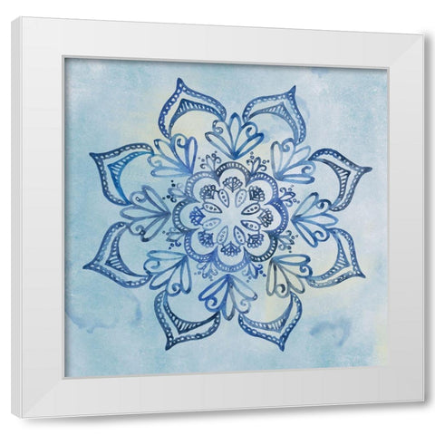 Mandala Dream I White Modern Wood Framed Art Print by Wang, Melissa