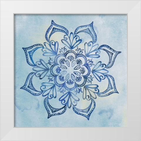 Mandala Dream I White Modern Wood Framed Art Print by Wang, Melissa