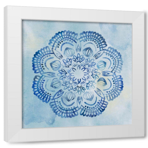 Mandala Dream II White Modern Wood Framed Art Print by Wang, Melissa