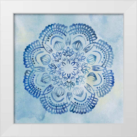 Mandala Dream II White Modern Wood Framed Art Print by Wang, Melissa