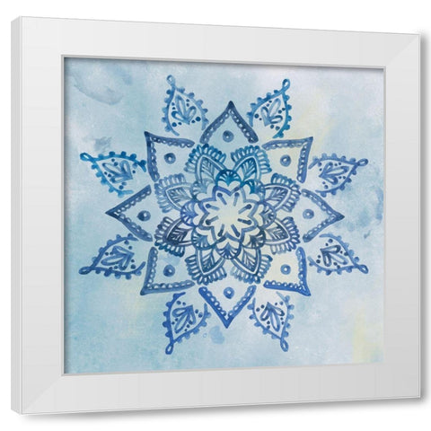 Mandala Dream III White Modern Wood Framed Art Print by Wang, Melissa