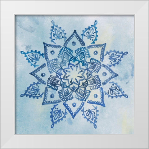 Mandala Dream III White Modern Wood Framed Art Print by Wang, Melissa