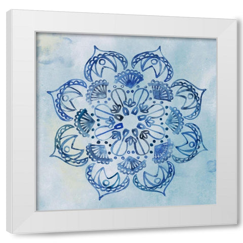 Mandala Dream IV White Modern Wood Framed Art Print by Wang, Melissa