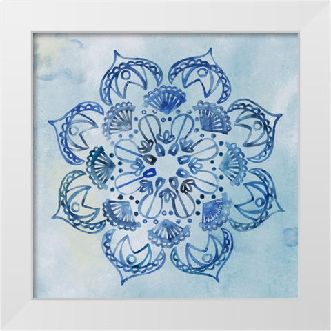 Mandala Dream IV White Modern Wood Framed Art Print by Wang, Melissa