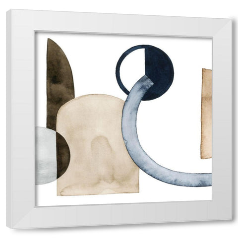 Moving Pieces II White Modern Wood Framed Art Print by Popp, Grace