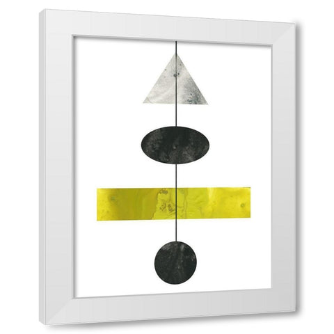 Geo Mobile II White Modern Wood Framed Art Print by Vess, June Erica