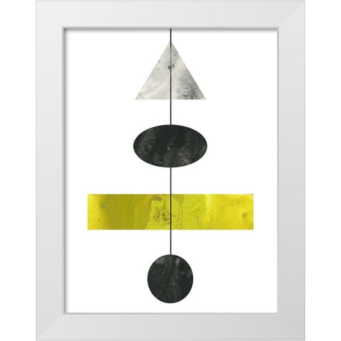 Geo Mobile II White Modern Wood Framed Art Print by Vess, June Erica
