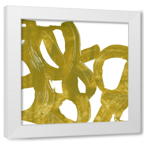 Olive Helix II White Modern Wood Framed Art Print by Vess, June Erica