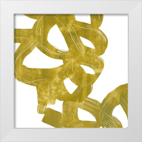 Olive Helix IV White Modern Wood Framed Art Print by Vess, June Erica