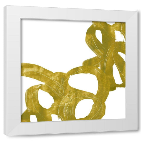 Olive Helix VI White Modern Wood Framed Art Print by Vess, June Erica