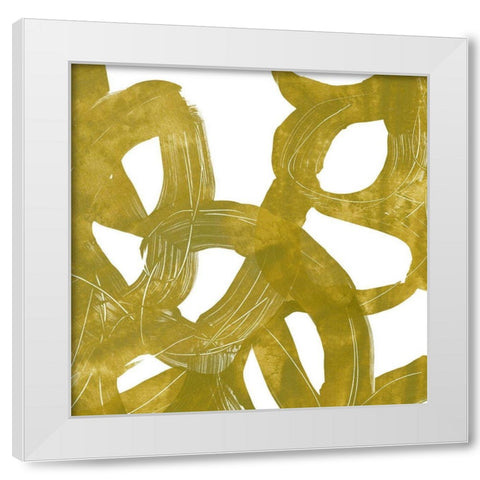 Olive Helix VIII White Modern Wood Framed Art Print by Vess, June Erica