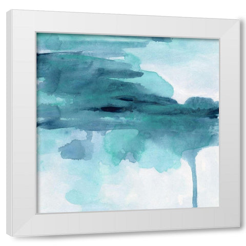 Ocean Cloud II White Modern Wood Framed Art Print by Vess, June Erica