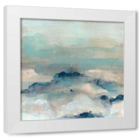 Shoreline Dusk II White Modern Wood Framed Art Print by Vess, June Erica