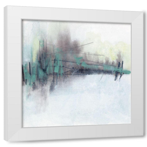 Treeline Borealis I White Modern Wood Framed Art Print by Vess, June Erica