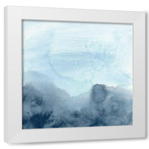 Cresting Waves I White Modern Wood Framed Art Print by Vess, June Erica