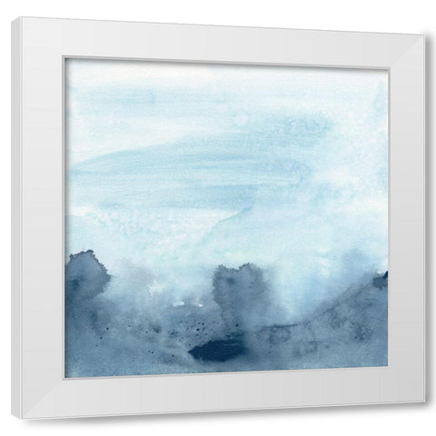 Cresting Waves II White Modern Wood Framed Art Print by Vess, June Erica