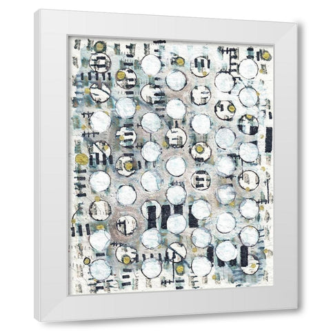 Glimmer White Modern Wood Framed Art Print by Arbel, Lori