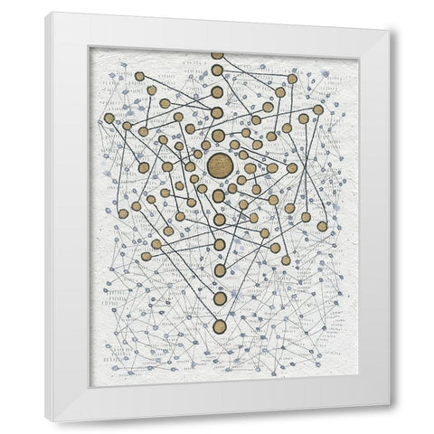 Chakra Web White Modern Wood Framed Art Print by Arbel, Lori