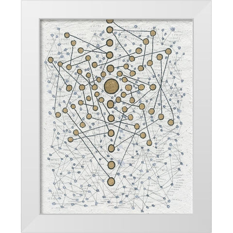 Chakra Web White Modern Wood Framed Art Print by Arbel, Lori