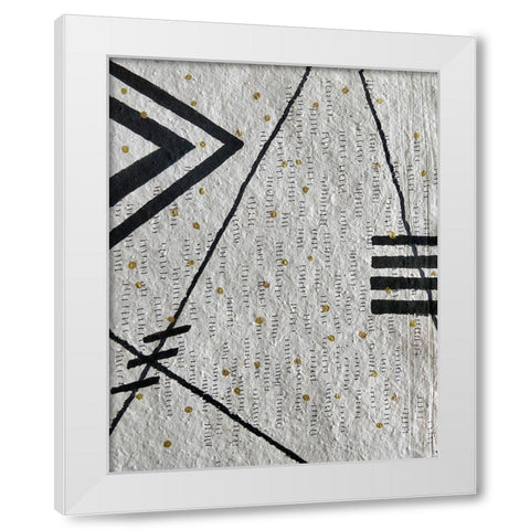 Road Signs White Modern Wood Framed Art Print by Arbel, Lori