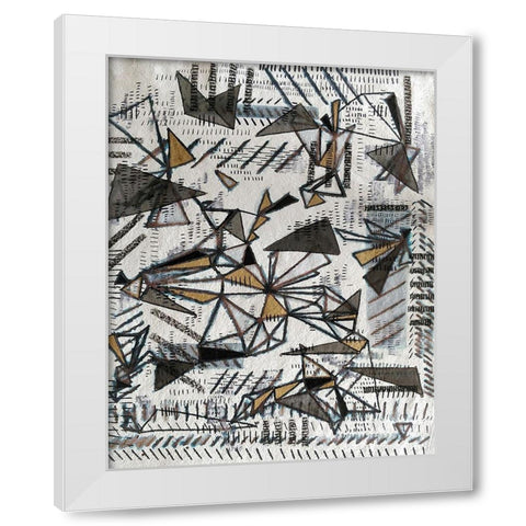 Fractures of Light White Modern Wood Framed Art Print by Arbel, Lori