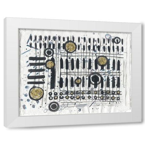 Notes and Keys White Modern Wood Framed Art Print by Arbel, Lori