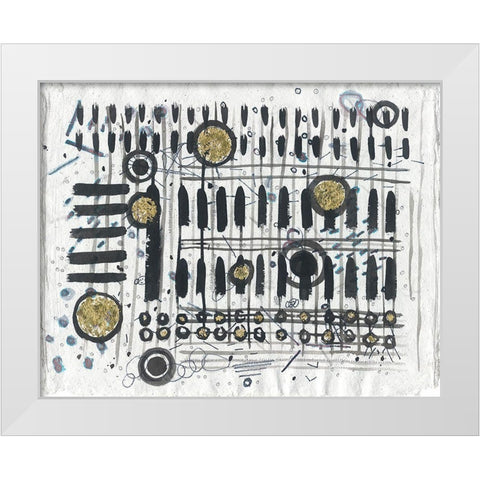 Notes and Keys White Modern Wood Framed Art Print by Arbel, Lori