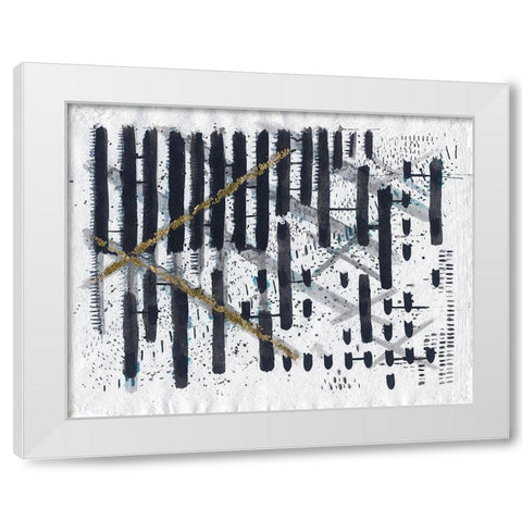 Golden Angle White Modern Wood Framed Art Print by Arbel, Lori