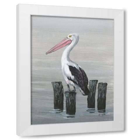 Waiting Calmly II White Modern Wood Framed Art Print by OToole, Tim