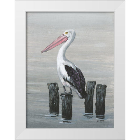 Waiting Calmly II White Modern Wood Framed Art Print by OToole, Tim