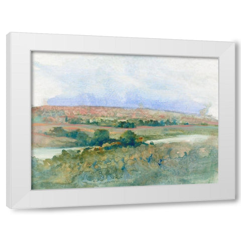 Hilltop Vista I White Modern Wood Framed Art Print by OToole, Tim